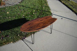Rosewood Fishtail Surfboard Coffee Table