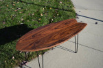 Rosewood Fishtail Surfboard Coffee Table