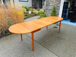 Mid Century Arne Vodder Extension Drop Leaf # 227 Dining Table Set