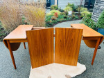 Mid Century Arne Vodder Extension Drop Leaf # 227 Dining Table Set