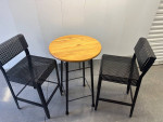 Bar table and chairs