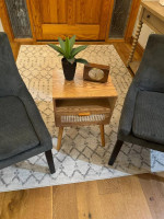 Mid Century Modern Style Accent Chairs with Matching End Table (NEW)