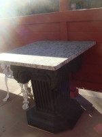 Granite Table with Stand Indoor/Outdoor