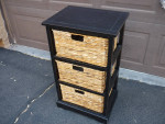 Halle 3 Wicker Basket Storage Side Table – Safavieh