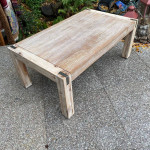 Solid wood rustic coffee table