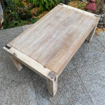 Solid wood rustic coffee table