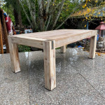 Solid wood rustic coffee table
