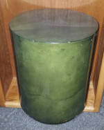 * * * MCM Mid Century Beautiful Green Marble Look Side Table Stand * *