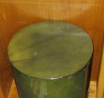 * * * MCM Mid Century Beautiful Green Marble Look Side Table Stand * *