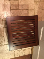 Side table plant stand wood