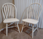 Refinished Farmhouse Dining Table and Chairs Set