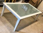 Ligna Furniture Wood Coffee Table with Glass Insert