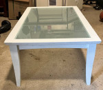 Ligna Furniture Wood Coffee Table with Glass Insert