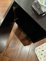 Z gallerie wood side table