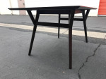 West Elm Mid Century Expandable Dining Table 60-80" Dark Mineral