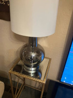 Table and lamp