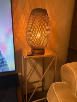 Table and lamp