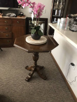 Beautiful Wood Dining Table 28"Wide, 30" Tall