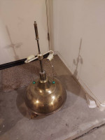 2 Bulb Brass Table Lamp with shade