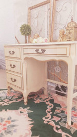 French shabby chic French makeup table