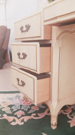 French shabby chic French makeup table