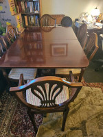 1940s Mahogany Table 6 chairs