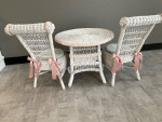 Child’s wicker table chair set