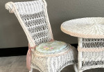 Child’s wicker table chair set