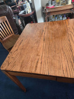 Large oak dinning table