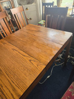 Large oak dinning table