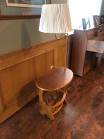 End table with light