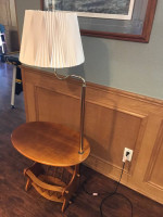 End table with light