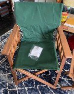 Brand New! 2 - Solid Eucalyptus Folding Chairs + Folding Table