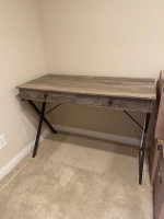 Moving out sale - coffee table, shelf, desk, bar stool chairs