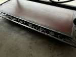Very nice coffee table, glass wood metal