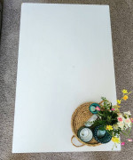 STURDY and CUTE solid wood white IKEA coffee table w/baskets