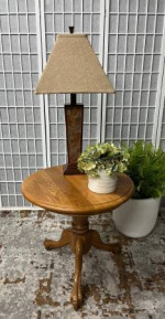 Oak Side Table by Broyhill-PRICE REDUCED!