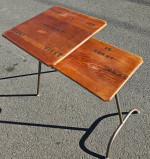 1961 Wooden Danish Folding Liquor Table