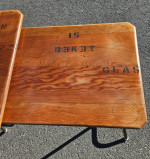 1961 Wooden Danish Folding Liquor Table
