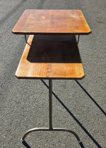 1961 Wooden Danish Folding Liquor Table