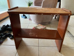 Solid wood side table