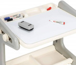 Convertible Kid Easel, Whiteboard Desk Table and Chair Arts Set