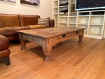 Rustic Hand Crafted Coffee Table with Drawers