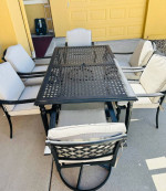 Patio set table 6chairs … hampton bay