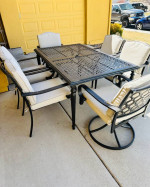 Patio set table 6chairs … hampton bay