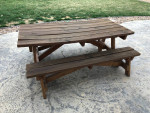 Redwood Patio Table & Benches
