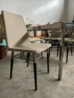 IKEA glass extendable table with 4 chairs