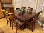 Dining Table and 6 Chairs high quality real wood