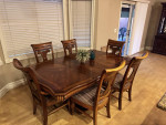 Dining Table and 6 Chairs high quality real wood