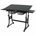 Alvin Craftmaster X CMX-BK Craft Table & Stool, new, 24"X40" Top
